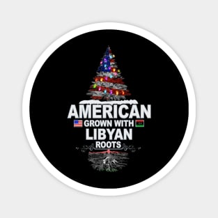 Christmas Tree  American Grown With Libyan Roots - Gift for Libyan From Libya Magnet